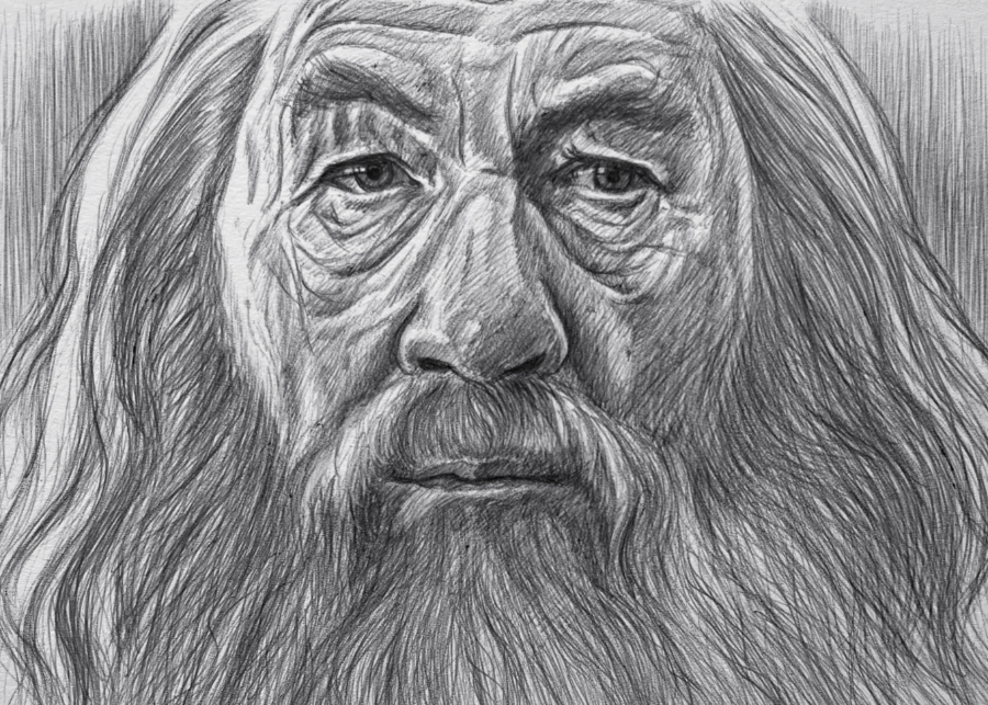 Gandalf portrait sketch