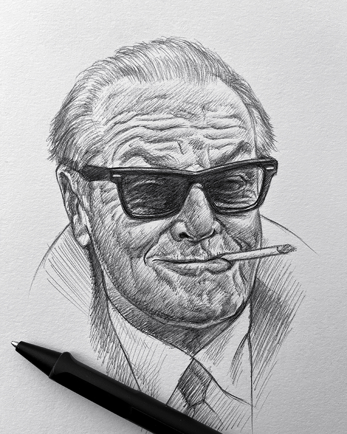 Jack Nicholson portrait