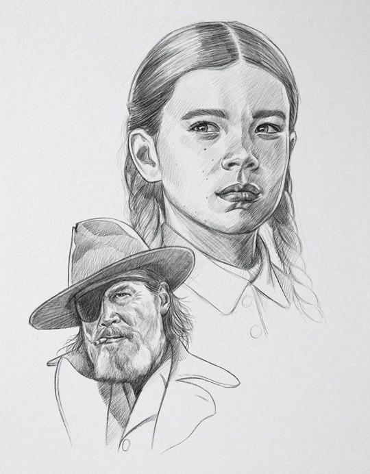 True Grit drawing